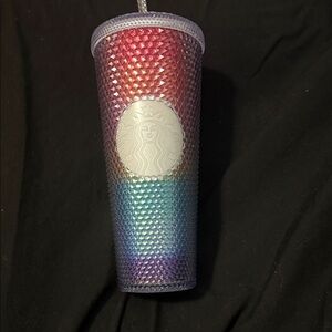 Starbucks Multicolor Studded Tumbler24 oz Cold. RARE CUP.